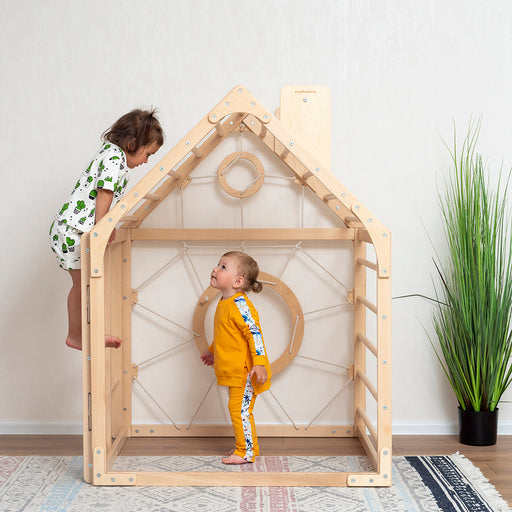 woodandhearts Wooden Climbing Playhouse