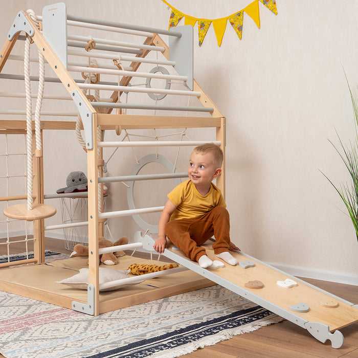 woodandhearts Wooden Climbing Playhouse