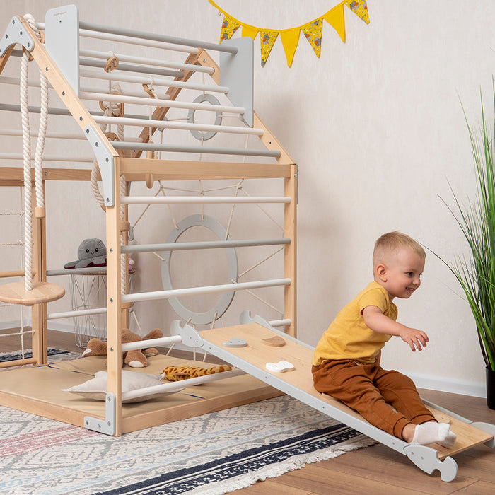 woodandhearts Wooden Climbing Playhouse