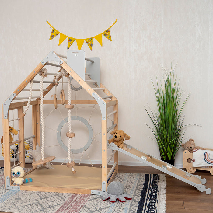 woodandhearts Wooden Climbing Playhouse