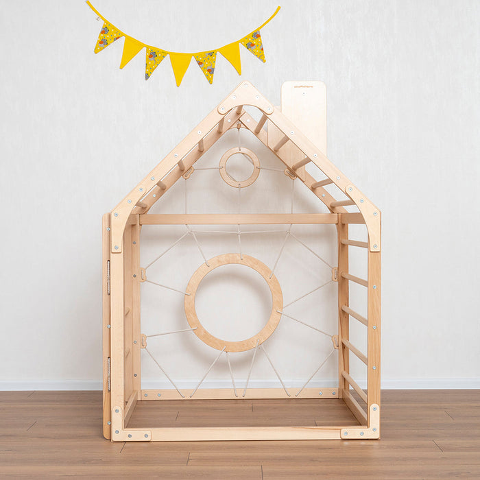 woodandhearts Wooden Climbing Playhouse