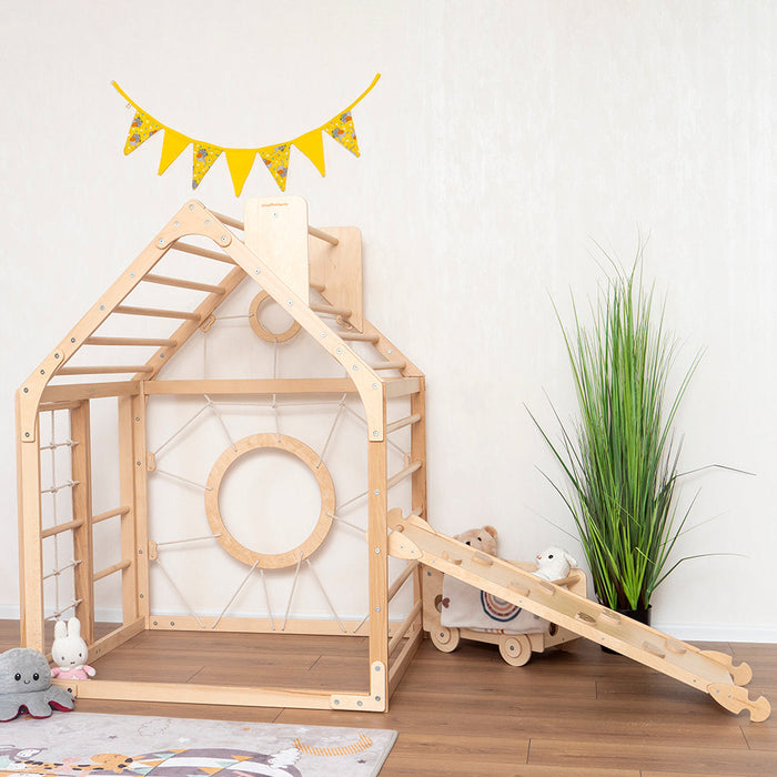 woodandhearts Wooden Climbing Playhouse