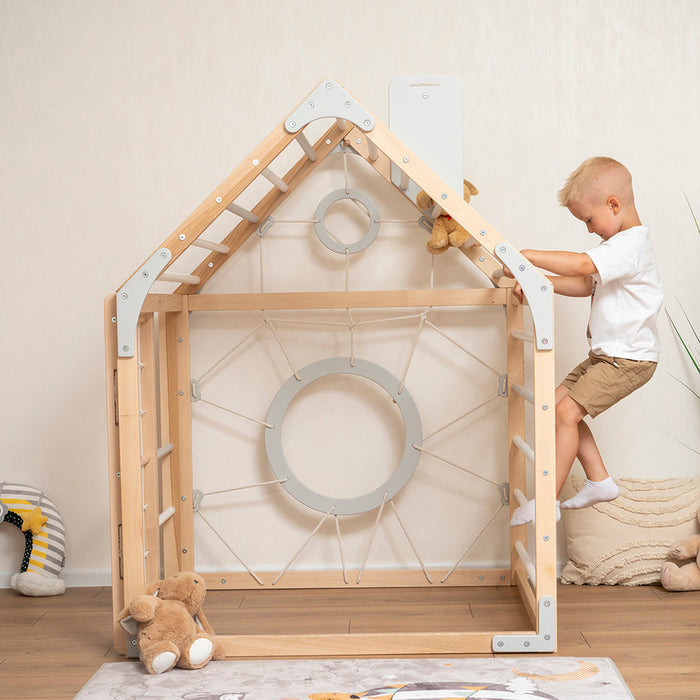 woodandhearts Wooden Climbing Playhouse