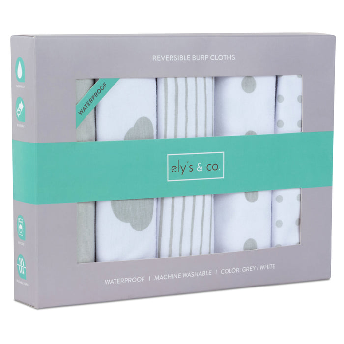 Ely's & Co. Waterproof Reversible Burp Cloths