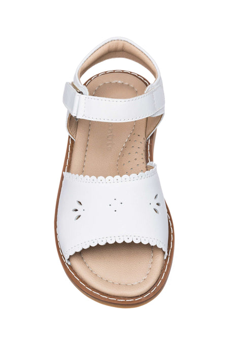 Elephantito Classic Sandal with Scallop White