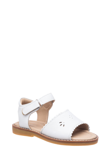 Elephantito Classic Sandal with Scallop White