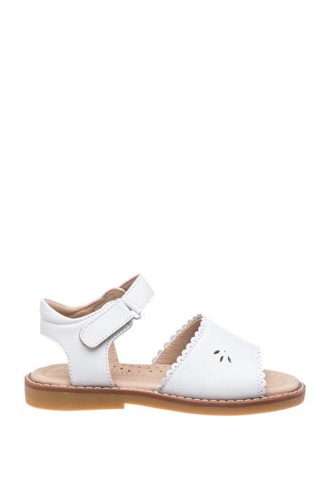 Elephantito Classic Sandal with Scallop White