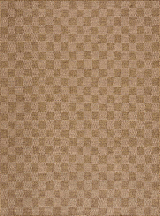 Hauteloom Kuval Checkered Brown Rug