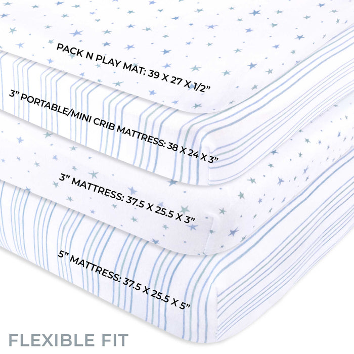 Ely's & Co. Pack N Play I Portable Crib Sheet Set