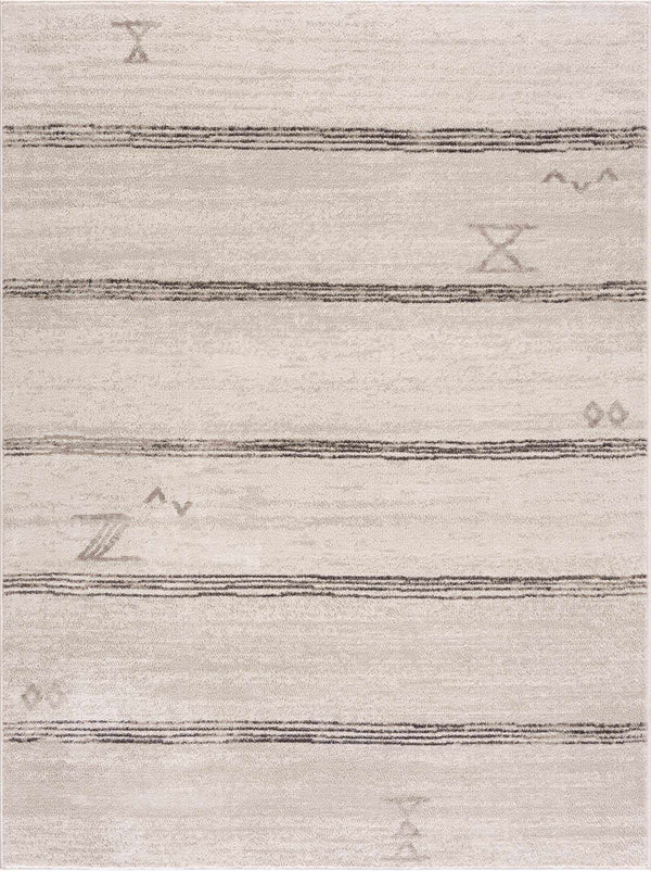 Hauteloom Deja Cream & Charcoal Area Rug