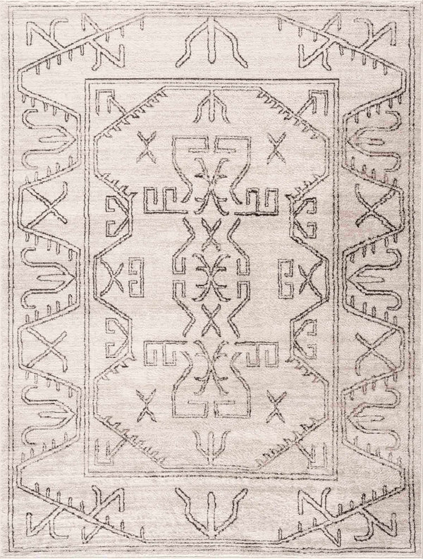 Hauteloom Divya Cream Tribal Performance Rug