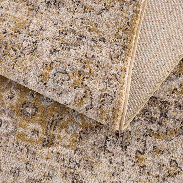 Hauteloom Anana Gold & Beige Area Rug - Clearance