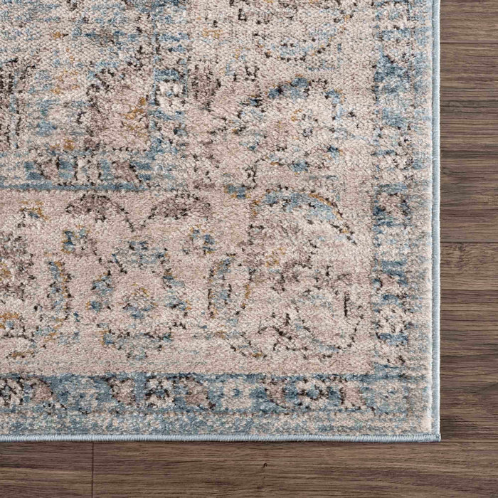 Hauteloom Anana Silver Blue & Beige Area Rug - Clearance