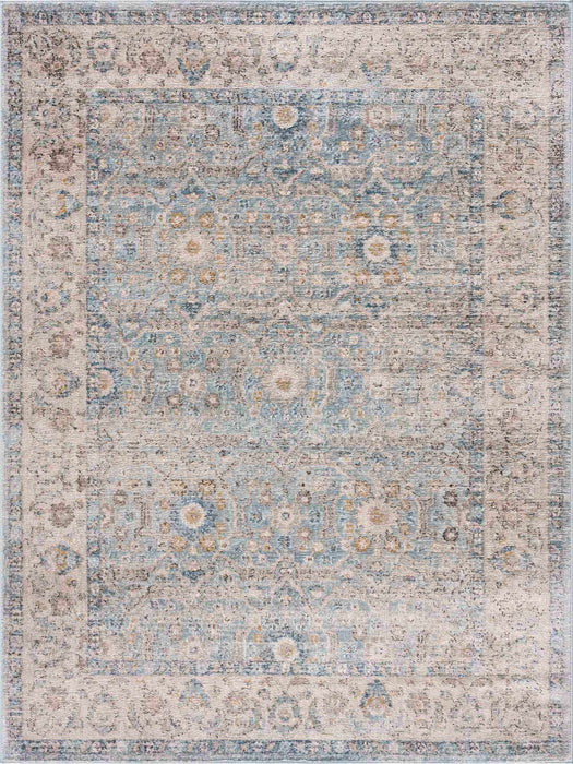 Hauteloom Anana Silver Blue & Beige Area Rug - Clearance