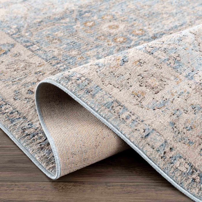 Hauteloom Anana Silver Blue & Beige Area Rug - Clearance