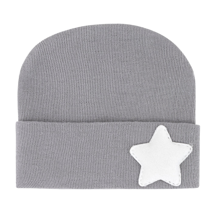 Ely's & Co. Newborn Hospital Hats - Grey & White