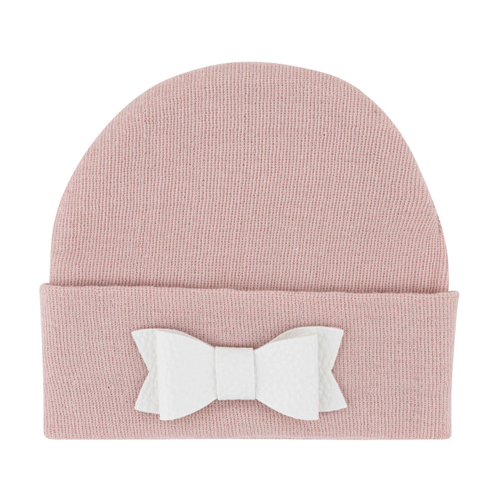 Ely's & Co. Newborn Hospital Hats - Pink & White