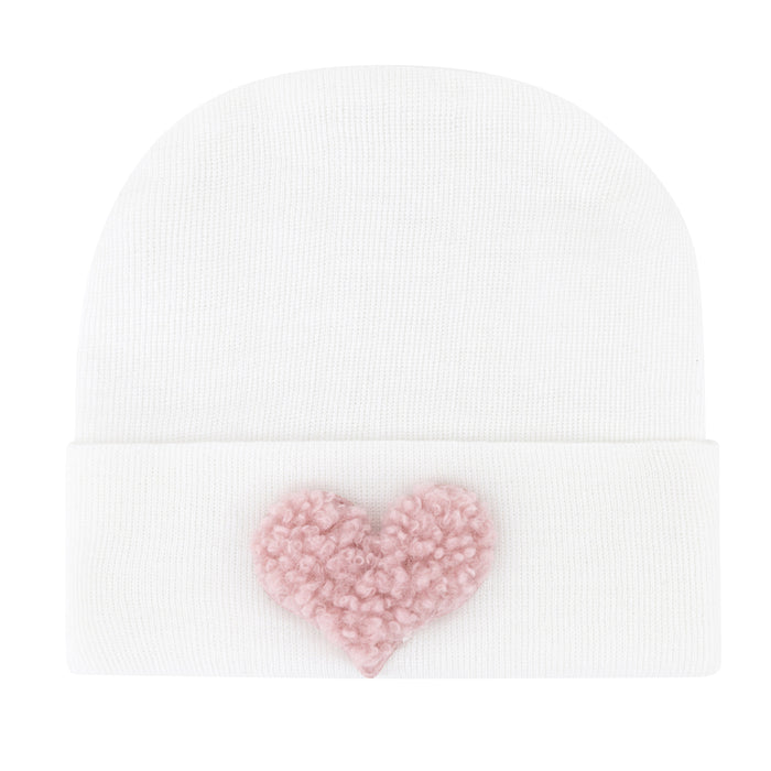 Ely's & Co. Newborn Hospital Hats - Pink & White