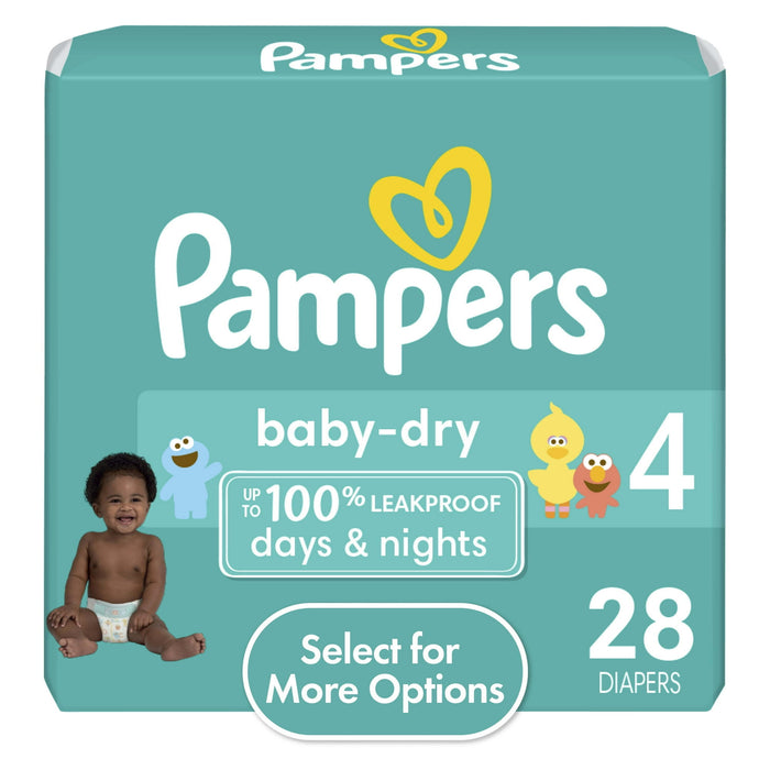 Pampers Baby Dry Diapers Size 4 28 Count