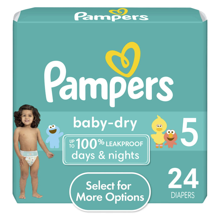 Pampers Baby Dry Diapers Size 5 24 Count