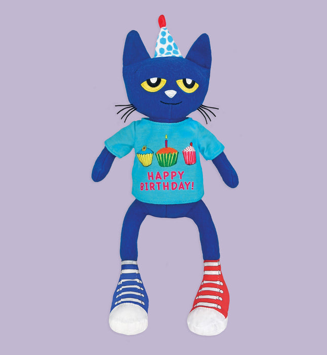 MerryMakers Pete the Cat Birthday Party Plush Doll & Book