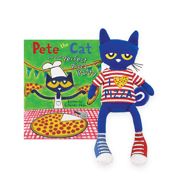 MerryMakers Pete the Cat Pizza Party Plush Doll & Book