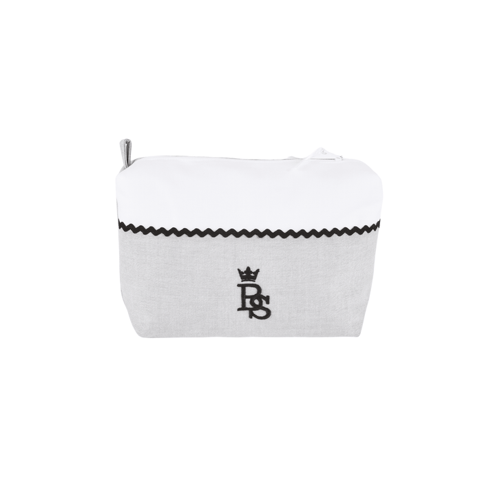 Bebe Sweeny PETIT MARIN | Boys White & Grey Wash Bag (27cm)