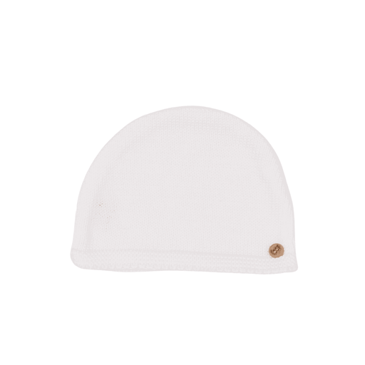 Bebe Sweeny PETIT SWEENY | Baby White Organic Cotton Knit Hat