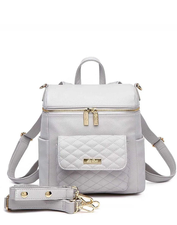 Luli Bebé Petit Monaco Diaper Bag | Stone Grey