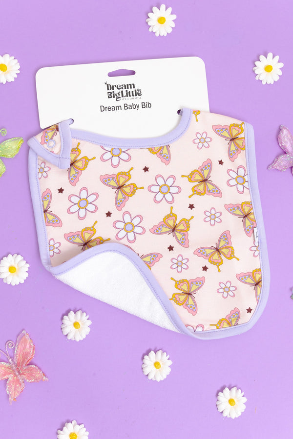 Dream Big Little Co Blossomin' Butterfly Dream Baby Bib