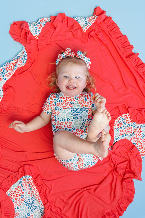 Dream Big Little Co STAR SPANGLED & SASSY DREAM RUFFLE BLANKET