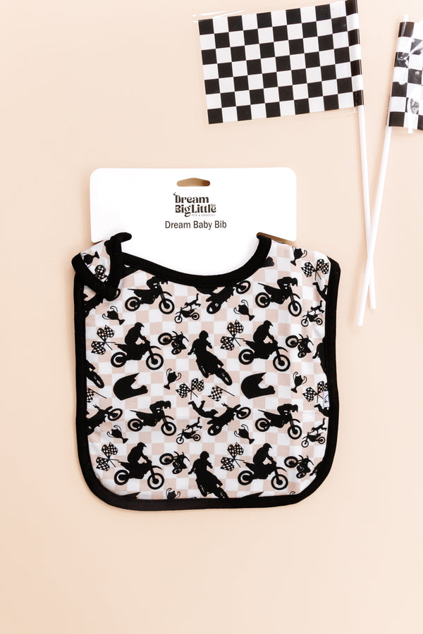 Dream Big Little Co MOTOCROSS DREAM BABY BIB