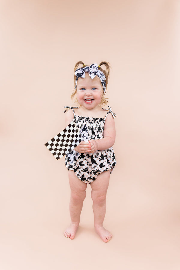 Dream Big Little Co Motorcross Dream Bubble Romper