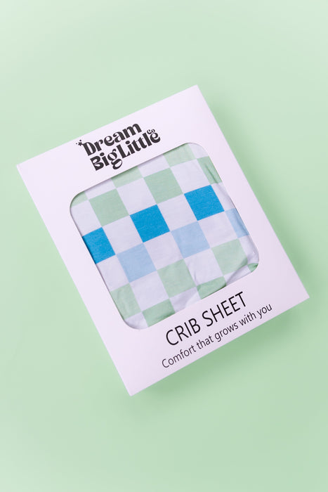 Dream Big Little Co HIGH TIDE CHECKERS DREAM CRIB SHEET