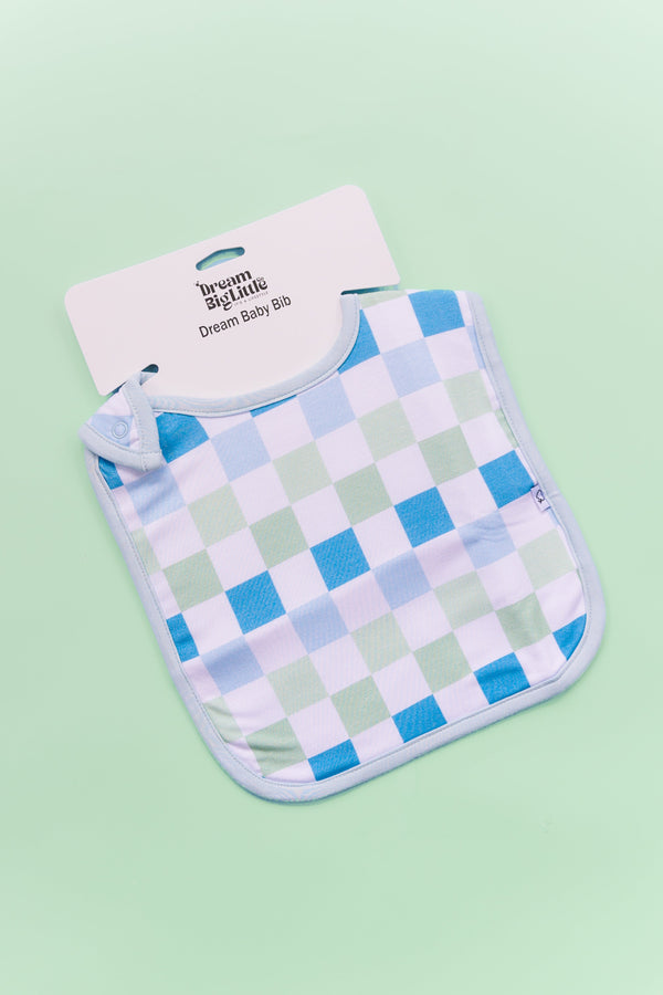 Dream Big Little Co HIGH TIDE CHECKERS DREAM BABY BIB