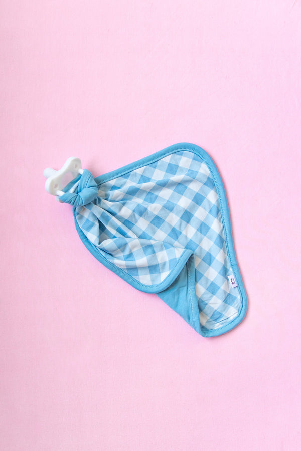 Dream Big Little Co SKY BLUE GINGHAM DREAM LOVEY