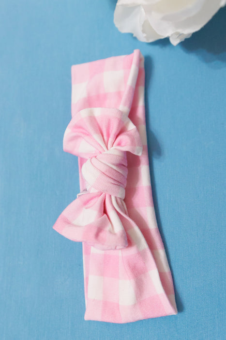 Dream Big Little Co TAFFY PINK GINGHAM DREAM BOW