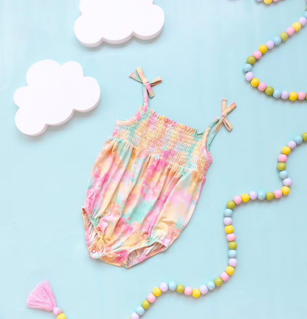 Dream Big Little Co Rainbow Clouds Dream Bubble Romper