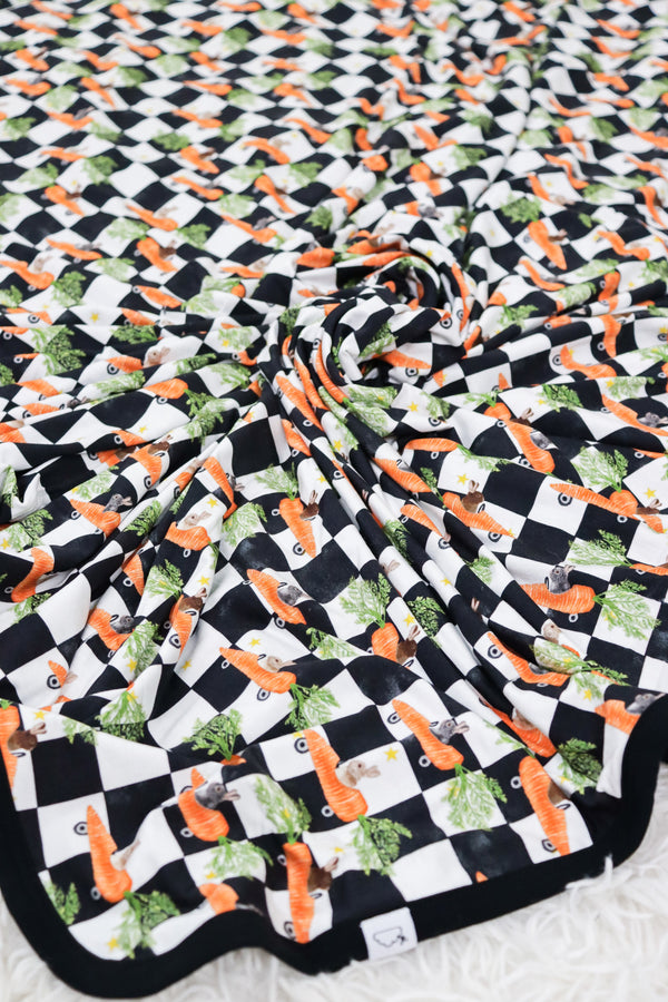 Dream Big Little Co RACING CARROT CHECKERS DREAM BLANKET