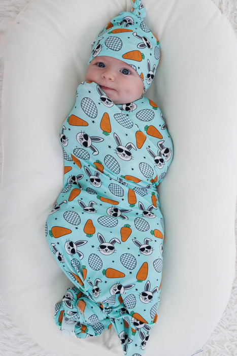 Dream Big Little Co RAD RABBIT DREAM SWADDLE & BEANIE