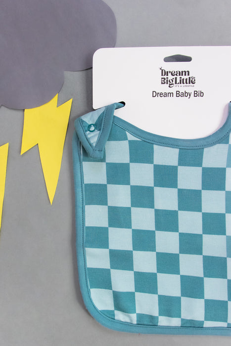 Dream Big Little Co STORMY CHECKERS DREAM BABY BIB