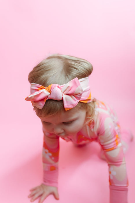 Dream Big Little Co GROOVY FLORAL DREAM BOW