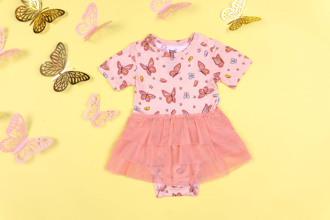 Dream Big Little Co Chasing Butterflies Dream Tutu Bodysuit Dress