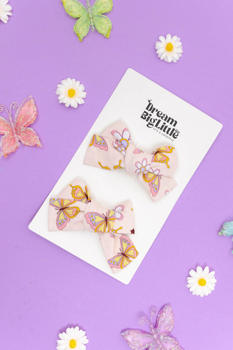Dream Big Little Co Blossomin' Butterfly Dream Bow Hair Clips