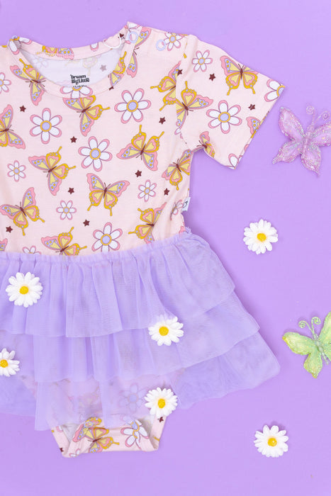Dream Big Little Co Blossomin' Butterfly Dream Tutu Bodysuit Dress