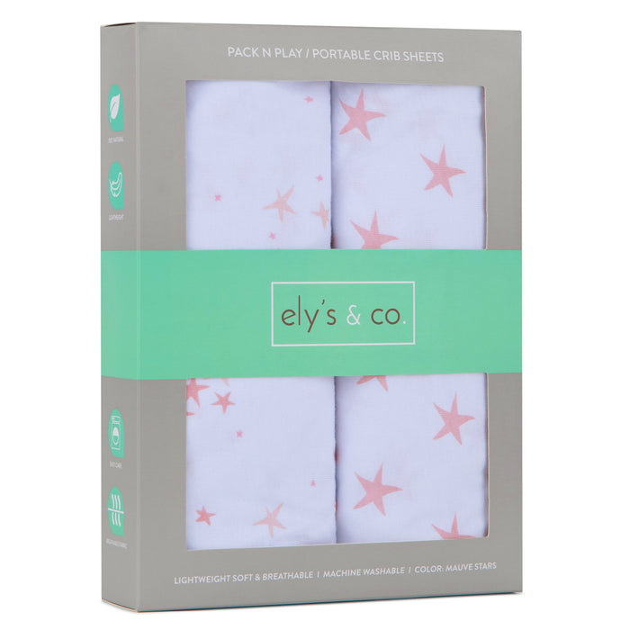 Ely's & Co. Pack N Play I Portable Crib Sheet Set