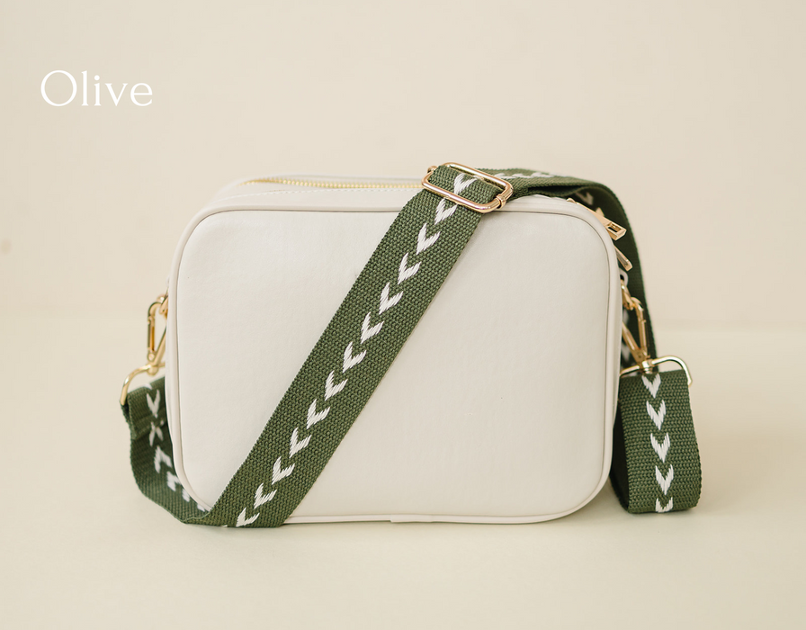 Poppy Olive Crossbody Bag Strap