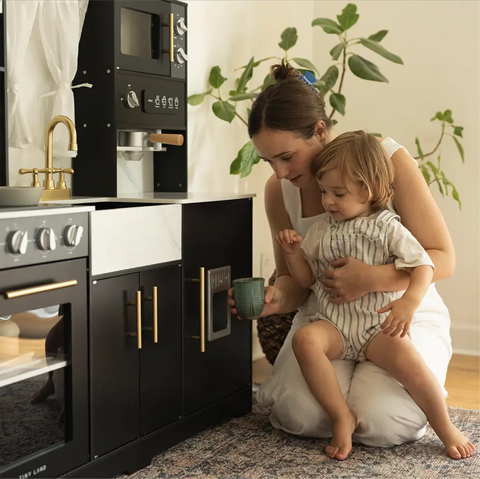 Tiny Land® Trendy Black Style Play Kitchen