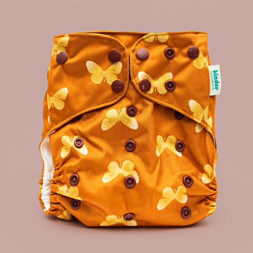 Kinder Cloth Diaper Co. Patterned Pocket Cloth Diaper with Athletic Wicking Jersey