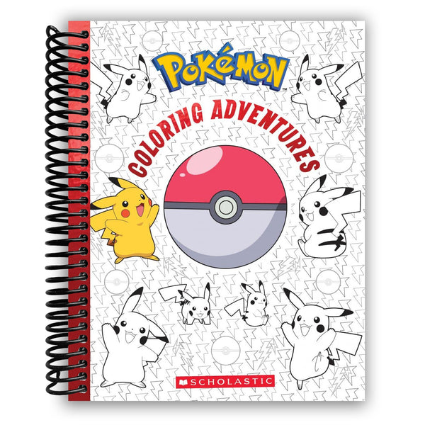 Lay it Flat Pokemon Coloring Adventures (Spiral Bound)